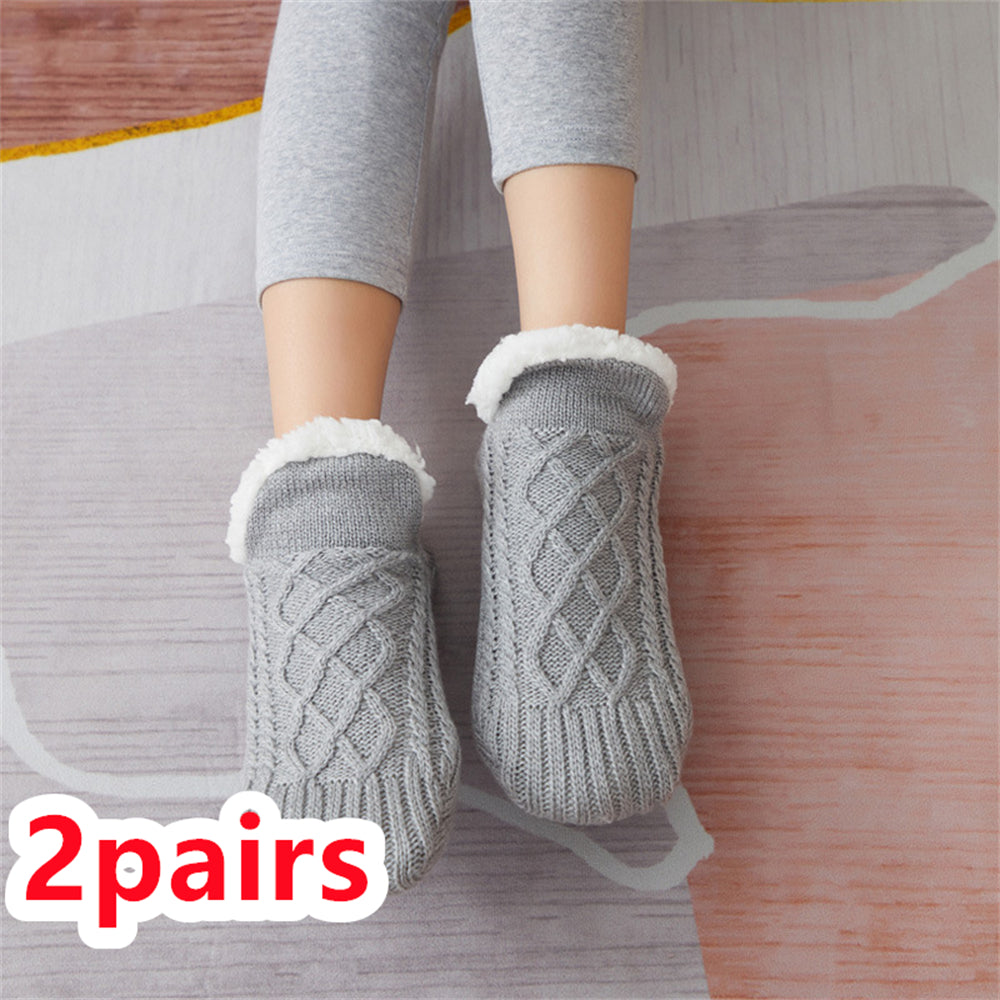 Indoor non slip thermal socks