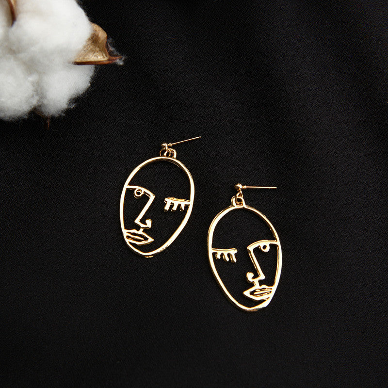 Wink Face Earrings