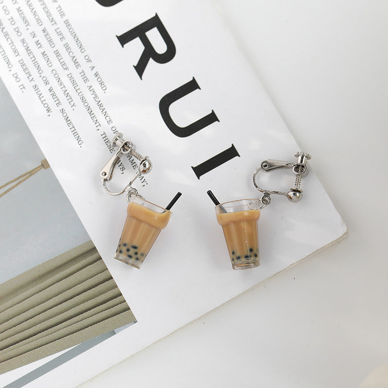 Cute Boba Tea Earrings