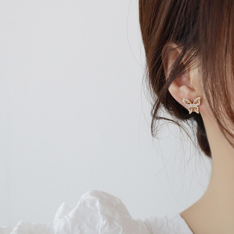 No-Pierce Butterfly Ear Clips