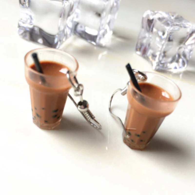 Cute Boba Tea Earrings