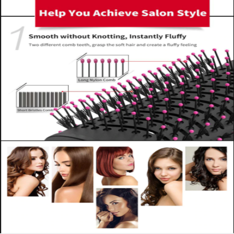 2-in-1 Hair Dryer & Rotating Brush