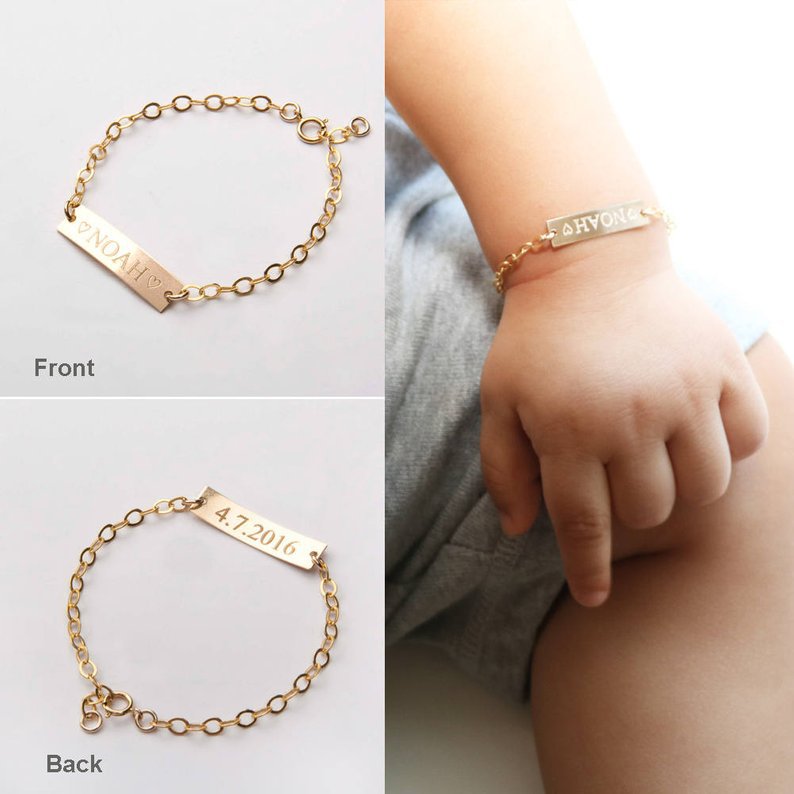 Personalized Baby Name Bracelet