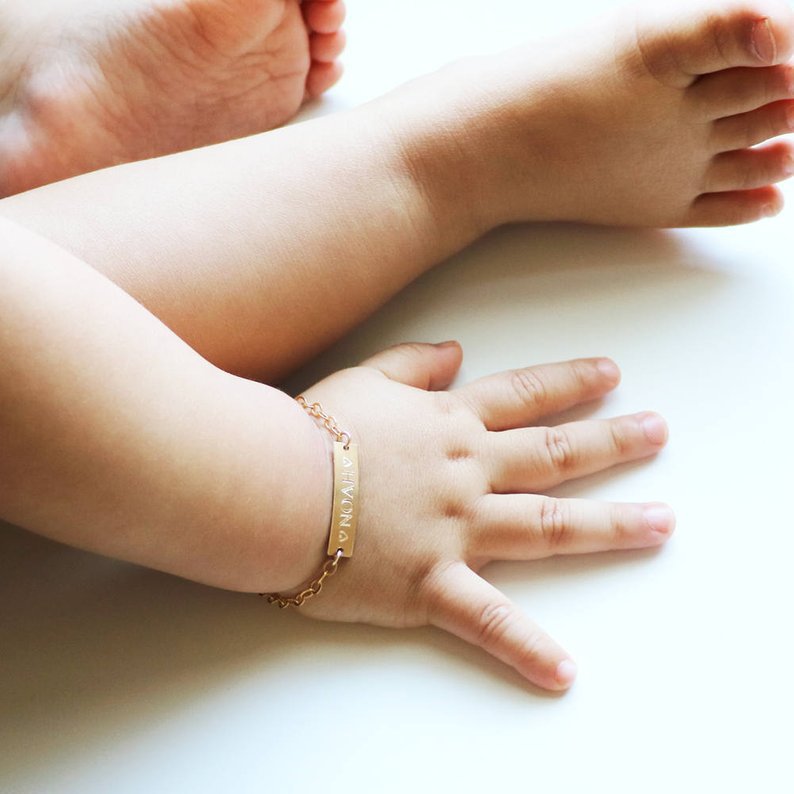 Personalized Baby Name Bracelet