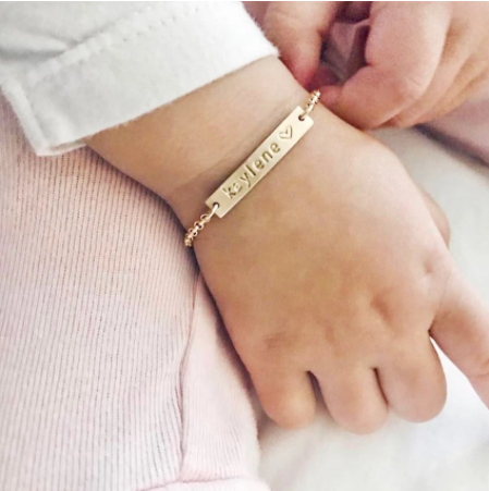 Personalized Baby Name Bracelet