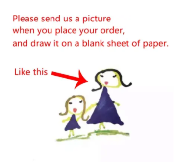 Custom Kids' Drawing Keychain