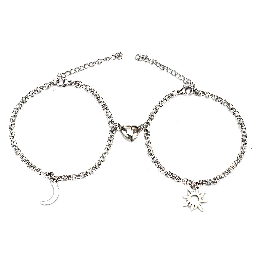 Sun & Moon Magnetic Couple Bracelets