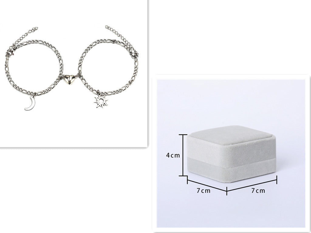 Sun & Moon Magnetic Couple Bracelets