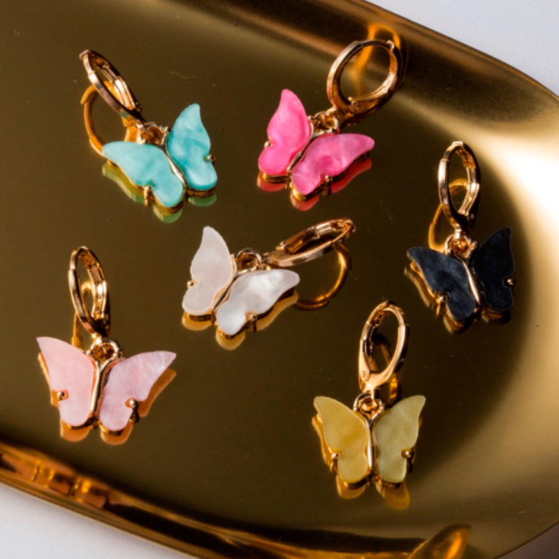 Butterfly Necklace & Earrings Set