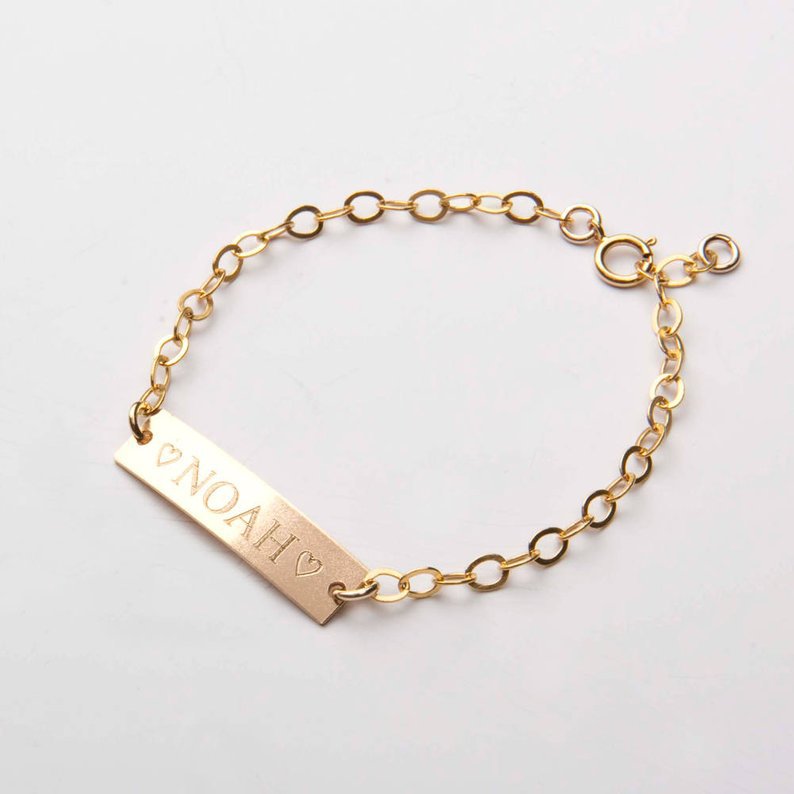 Personalized Baby Name Bracelet