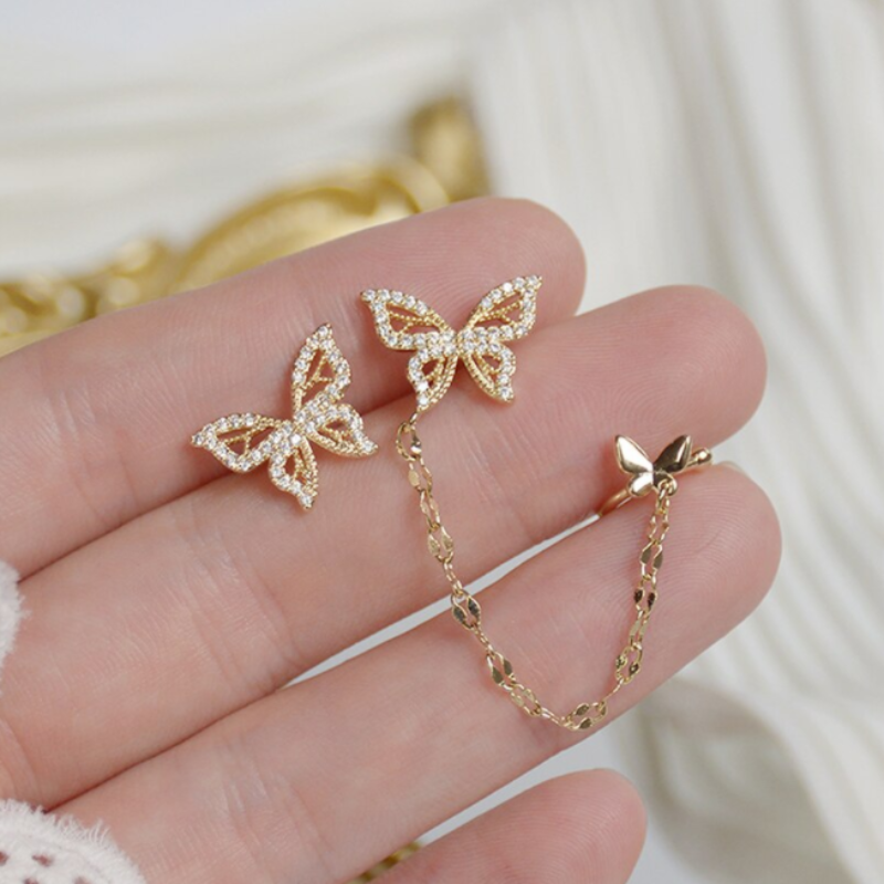 No-Pierce Butterfly Ear Clips