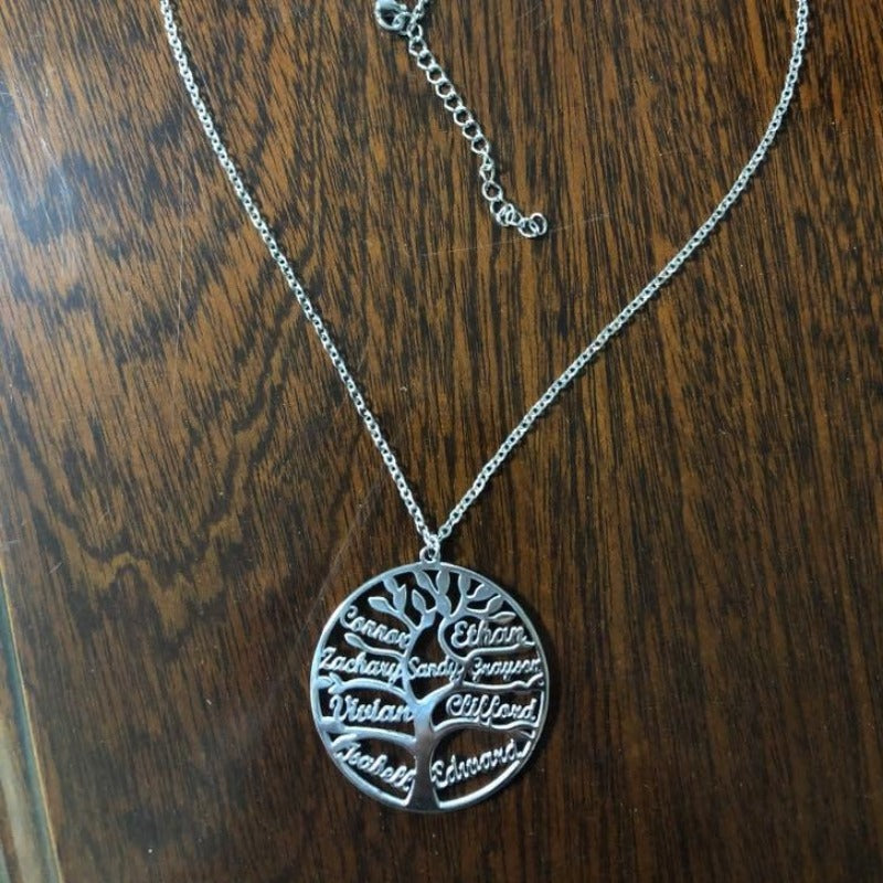 Family Tree Name Necklace