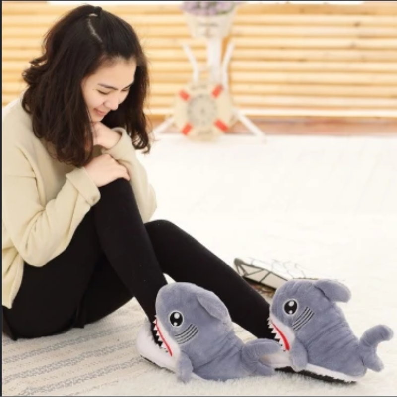 Warm Winter Shark Slippers