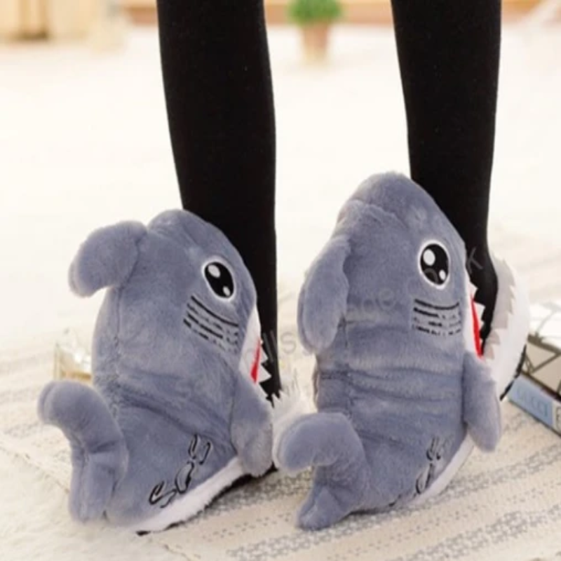 Warm Winter Shark Slippers