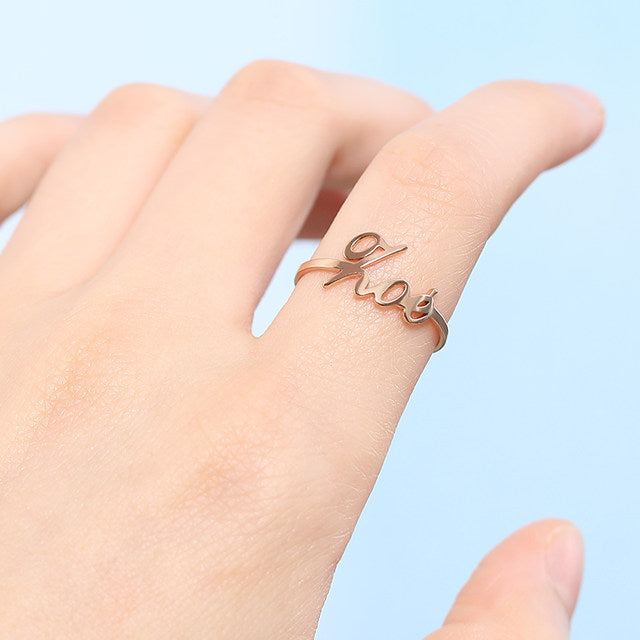 Custom Name Ring