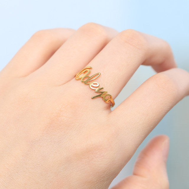 Custom Name Ring
