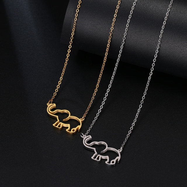 Baby Elephant Pendant Necklace