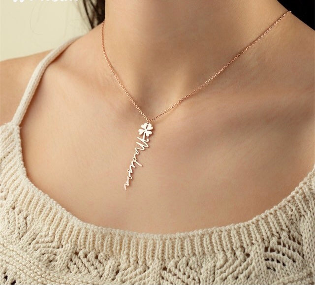 Personalized Birth Flower Necklace
