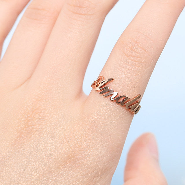 Custom Name Ring