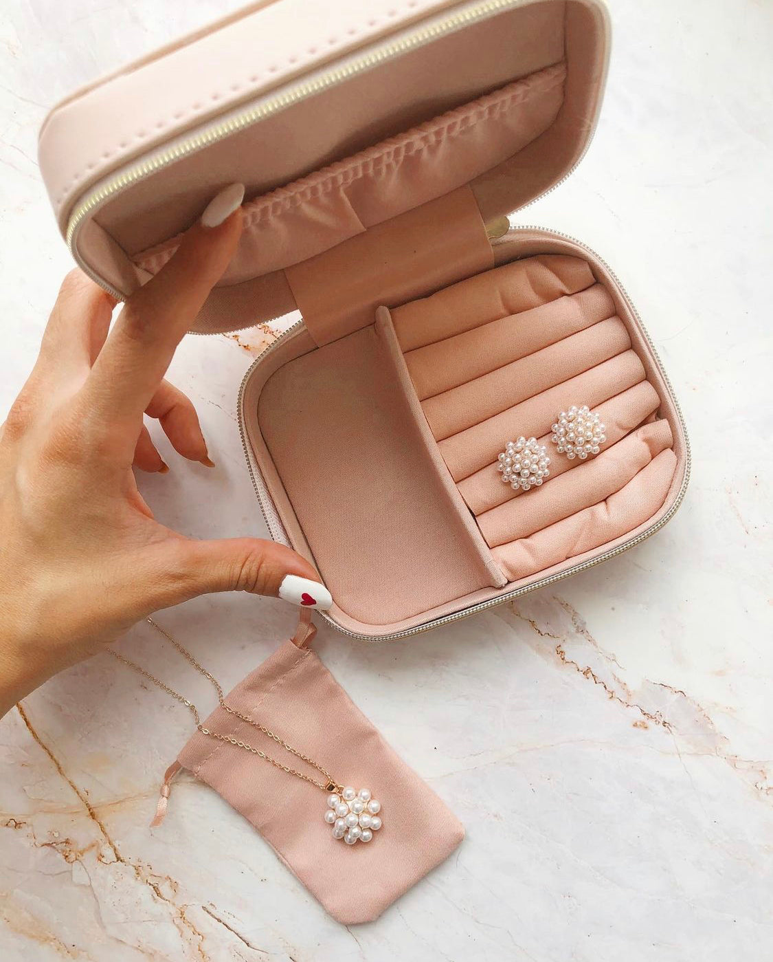 Portable Jewelry Travel Case