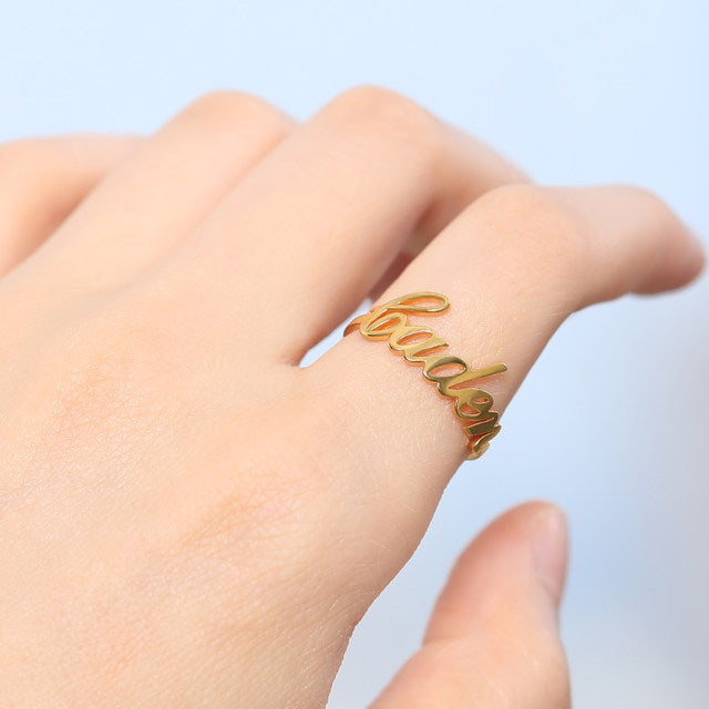 Custom Name Ring