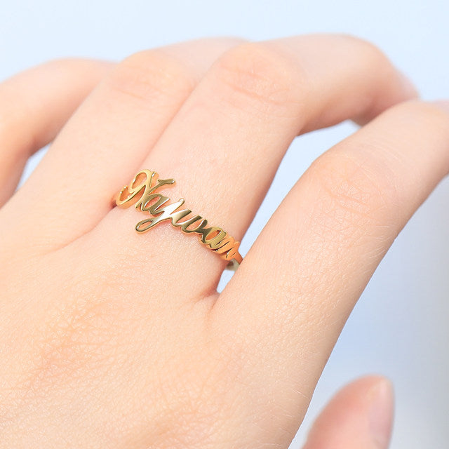 Custom Name Ring