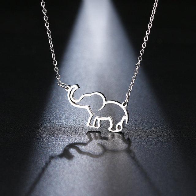 Baby Elephant Pendant Necklace