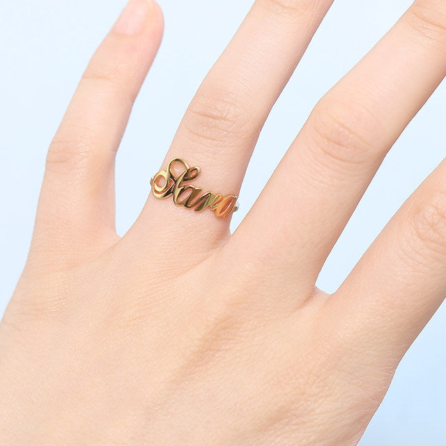 Custom Name Ring