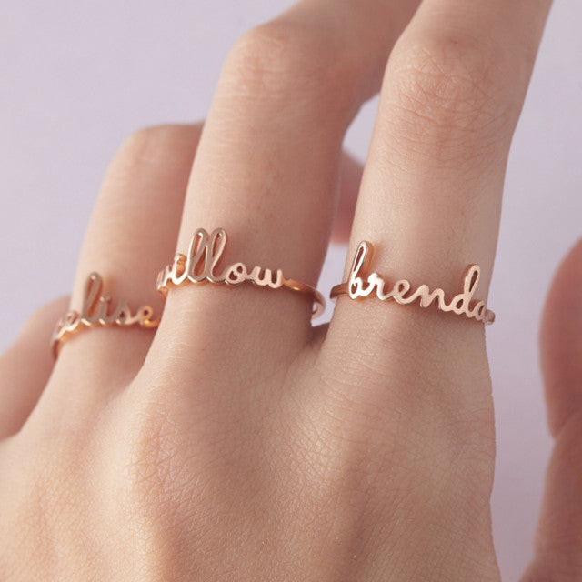 Custom Name Ring