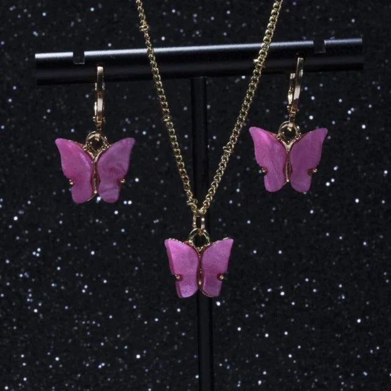 Butterfly Jewelry Set