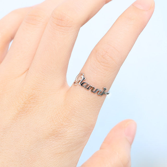Custom Name Ring
