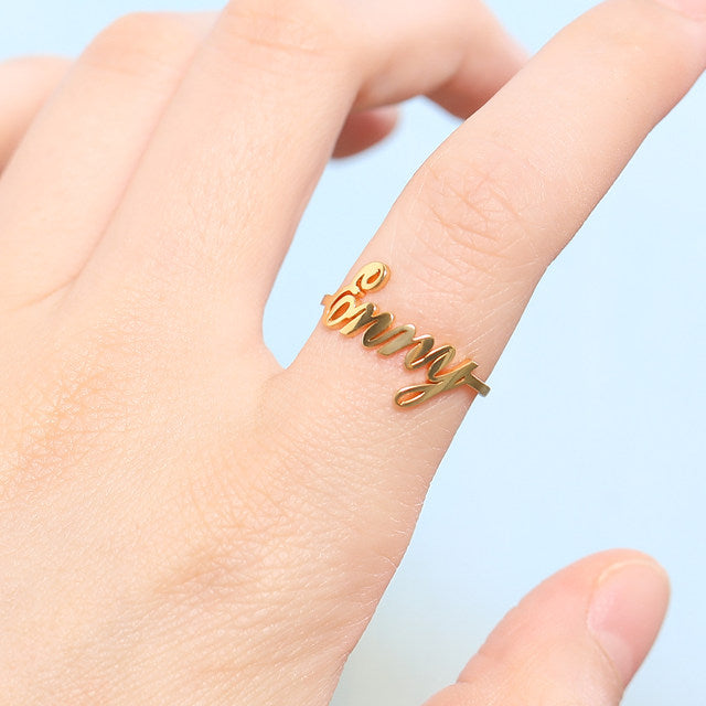 Custom Name Ring