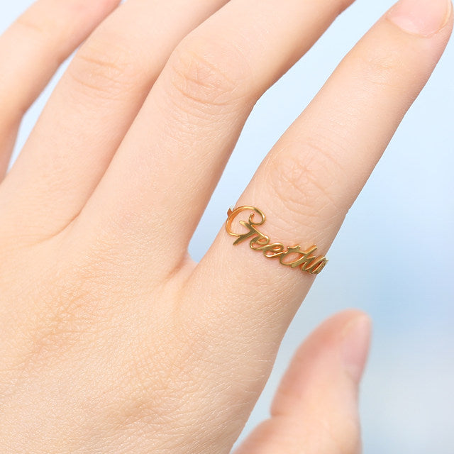 Custom Name Ring