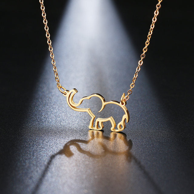 Baby Elephant Pendant Necklace
