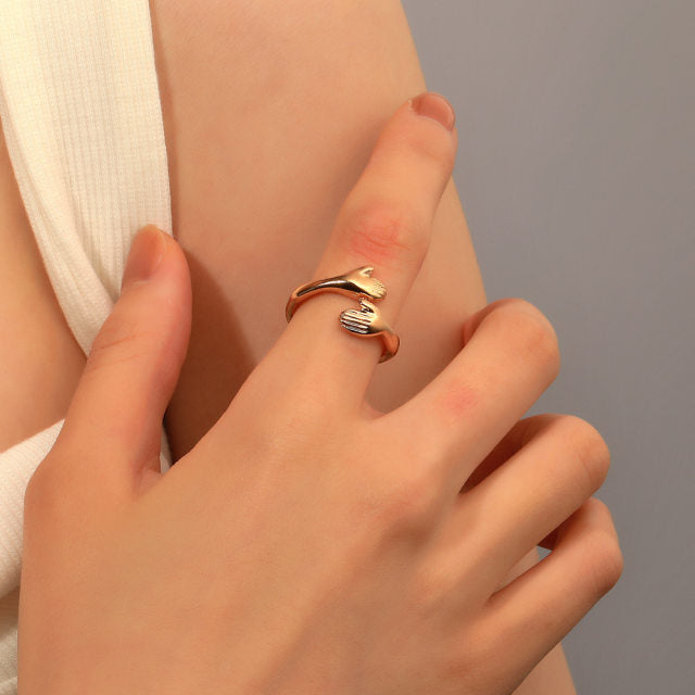Hug Ring - Double Hand Ring