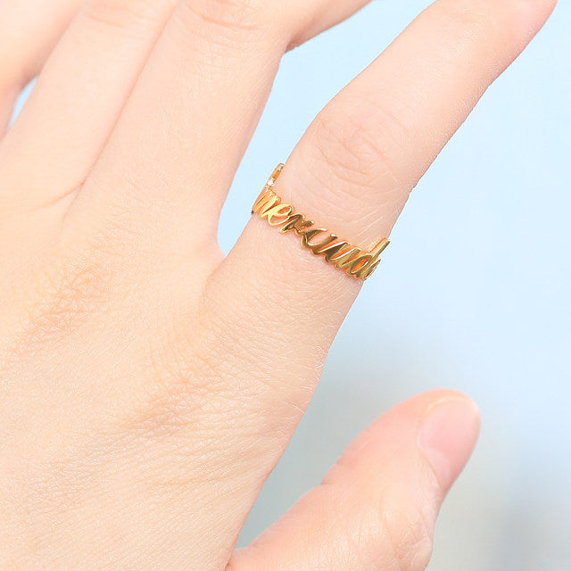 Custom Name Ring