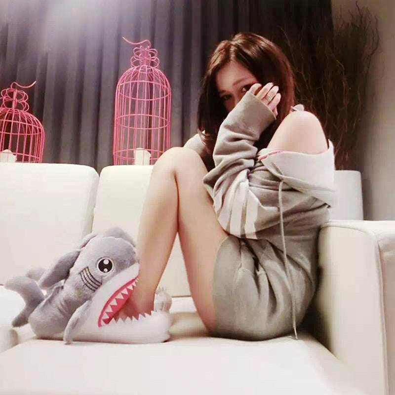 Warm Winter Shark Slippers